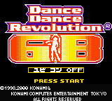Dance Dance Revolution GB Title Screen
